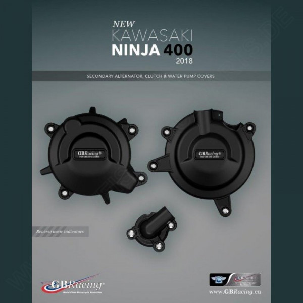 GB Racing Engine Cover Set Kawasaki Ninja 400 2018-
