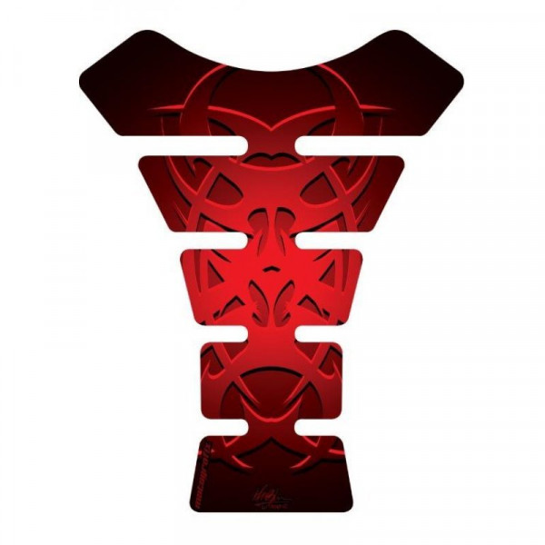 Motografix Celtic Tribal Tattoo Red 3D Gel Tank Pad Protector ST058R