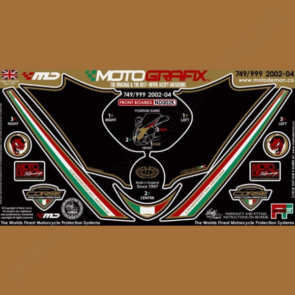 Motografix Stone Chip Protection front Ducati 749 / 999 2002-2004 ND002K