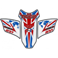 Motografix Triumph Tiger 800 3D Gel Tank Pad Protector TT031BWUJ Motografix Triumph Tiger 800 3D Gel Tank Pad Protector TT031BWUJ