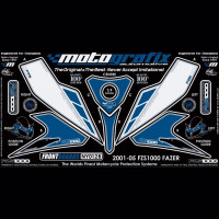 Motografix Stone Chip Protection front Yamaha FZS 1000 Fazer NY012B 01-05 Motografix Stone Chip Protection front Yamaha FZS 1000 Fazer NY012B 01-05