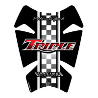 Motografix Triumph Triple Racing 3D Gel Tank Pad Protector TT007R Motografix Triumph Triple Racing 3D Gel Tank Pad Protector TT007R