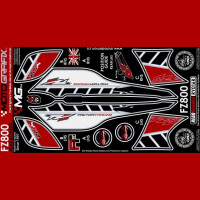 Motografix Stone Chip Protection tail Yamaha FZ 8 2010- RY016R Motografix Stone Chip Protection tail Yamaha FZ 8 2010- RY016R