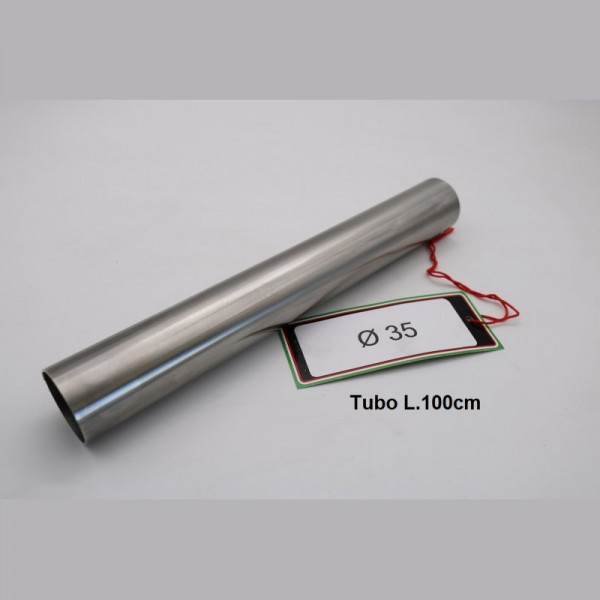 GPR Exhaust System Tuning Accessorio - TUBO INOX D. 35mm X 1mm L.1000mm Inox tube Aisi 304 Tig L.10