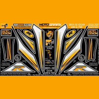 Motografix Steinschlagschutz hinten passend für Suzuki GSX-R 600 / 750 2011- RS021Y Motografix Steinschlagschutz hinten passend für Suzuki GSX-R 600 / 750 2011- RS021Y