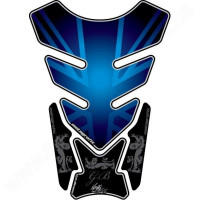 Motografix Great Britain - Union Jack Blue 3D Gel Tank Pad Protector ST087B Motografix Great Britain - Union Jack Blue 3D Gel Tank Pad Protector ST087B