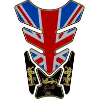 Motografix Great Britain - Union Jack Gold 3D Gel Tank Pad Protector ST087A Motografix Great Britain - Union Jack Gold 3D Gel Tank Pad Protector ST087A