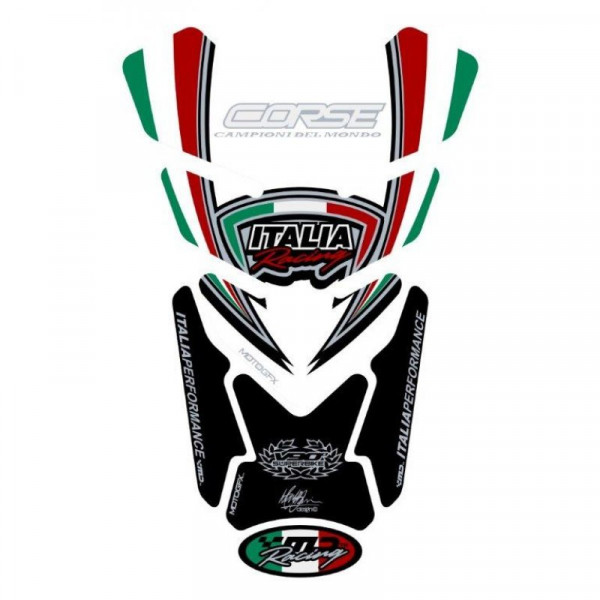 Ducati Corse V90° Motografix 3D Gel Tank Pad Protector TD010WE