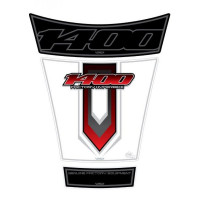 Motografix Suzuki GSX 1400 Red White 3D Gel Tank Pad Protector TS022RW Motografix Suzuki GSX 1400 Red White 3D Gel Tank Pad Protector TS022RW