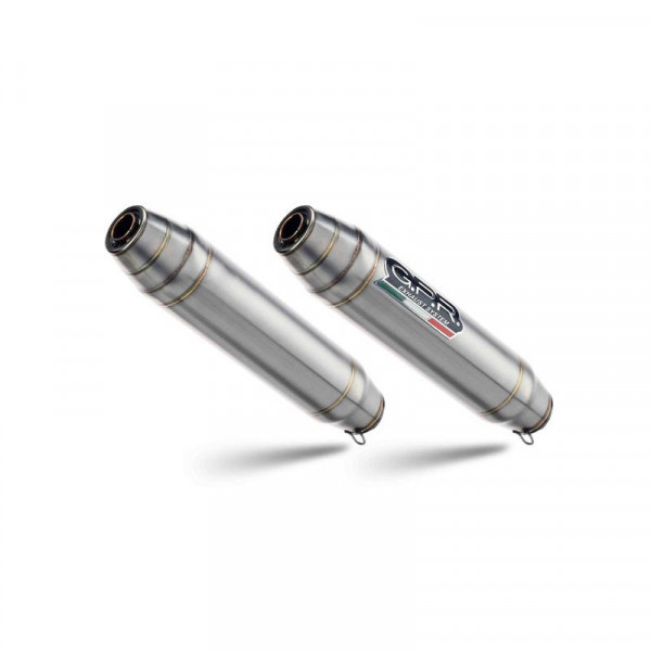 Triumph BONNEVILLE T100 2001-2014, Deeptone Inox, Dual Homologated legal slip-on exhaust including r