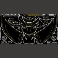 Motografix Tankschutz Knie Pads passend für Kawasaki Z1000 2010 Motografix Tankschutz Knie Pads passend für Kawasaki Z1000 2010