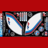 Motografix Tankschutz Knie Pads passend für BMW S 1000 RR 2015-2016 Motografix Tankschutz Knie Pads passend für BMW S 1000 RR 2015-2016
