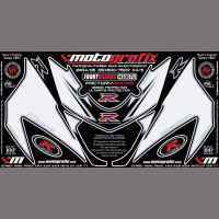 Motografix Stone Chip Protection front Suzuki GSX-R 600 / 750 2004-2005 NS007U Motografix Stone Chip Protection front Suzuki GSX-R 600 / 750 2004-2005 NS007U