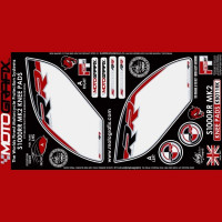 Motografix Fuel Tank Guard Knee Pads fits BMW S 1000 RR 2015-2016 Motografix Fuel Tank Guard Knee Pads fits BMW S 1000 RR 2015-2016