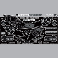 Motografix Stone Chip Protection fits BMW F800 GS 2008-2012 Motografix Stone Chip Protection fits BMW F800 GS 2008-2012