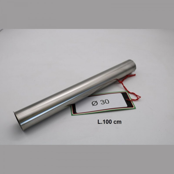 GPR Exhaust Cafè Racer Accessorio - tubo inox D. 30mm X 1mm L.1000mm Inox tube Aisi 304 Tig L.100cm
