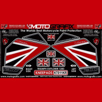 Motografix Fuel Tank Guard Knee Pads Triumph TIGER 1200 2012-2017 KT011KR Motografix Fuel Tank Guard Knee Pads Triumph TIGER 1200 2012-2017 KT011KR