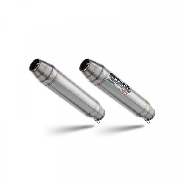 GPR Deeptone Inox Double Racing Slip-On Auspuff passend für Royal Enfield Interceptor 650 2021-2025