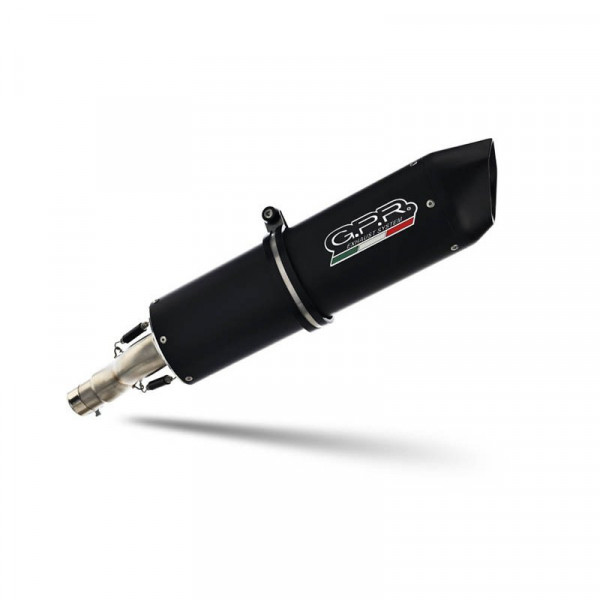 Moto Guzzi V85 TT 2021-2024, Furore Evo4 Nero, Homologated legal slip-on exhaust including removable