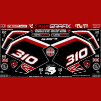 Motografix Tankschutz Knie Pads passend für BMW G310R Motografix Tankschutz Knie Pads passend für BMW G310R