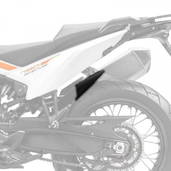 Pyramid Hinterradabdeckung Verlängerung Schwarz Matt KTM 790 / 890 Adventure / Husqvarna Norden 901