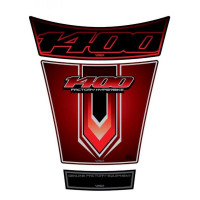 Motografix Suzuki GSX 1400 Red 3D Gel Tank Pad Protector TS022R Motografix Suzuki GSX 1400 Red 3D Gel Tank Pad Protector TS022R