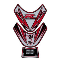 Motografix Suzuki GSX-R 600 750 1000 3D Gel Tank Pad Protector TS023RS Motografix Suzuki GSX-R 600 750 1000 3D Gel Tank Pad Protector TS023RS