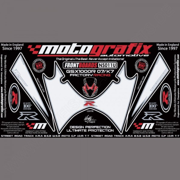 Motografix Stone Chip Protection front Suzuki GSX-R 1000 2007-2008 NS011U