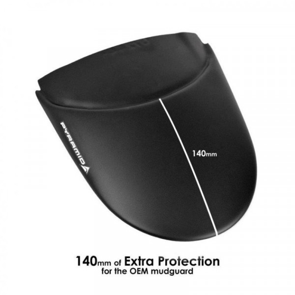 Pyramid Hinterradabdeckung Verlängerung Schwarz Matt passend für Yamaha MT-09 / SP ab 2021