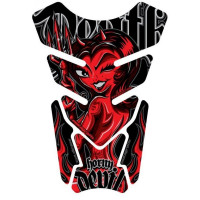 Motografix Horny Devil Black / Red 3D Gel Tank Pad Protector ST074KR Motografix Horny Devil Black / Red 3D Gel Tank Pad Protector ST074KR