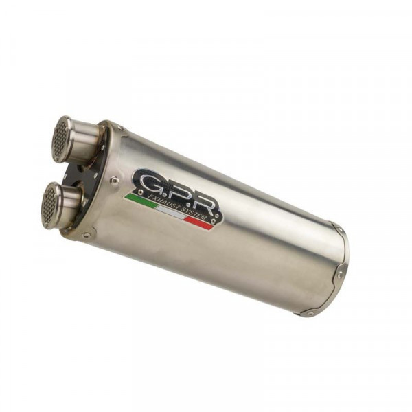 Voge Valico 525 Dsx 2023-2024, Dual Inox, Homologated legal slip-on exhaust including removable db k