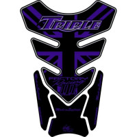Motografix Triumph Triple Racing 3D Gel Tank Pad Protector TT014P Motografix Triumph Triple Racing 3D Gel Tank Pad Protector TT014P