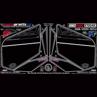 Motografix Fuel Tank Guard Knee Pads Triumph Speed Triple 1050 2008-2010 KT004K Motografix Fuel Tank Guard Knee Pads Triumph Speed Triple 1050 2008-2010 KT004K