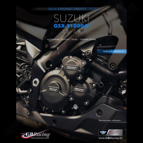 GB Racing Engine Cover Set Suzuki GSX-S 1000 2015- / Katana 2019-