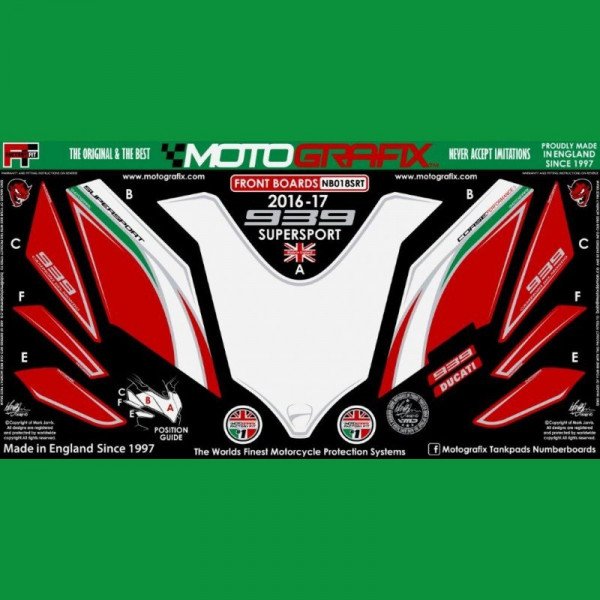 Motografix Stone Chip Protection front Ducati Supersport 939 2017- ND018SRT