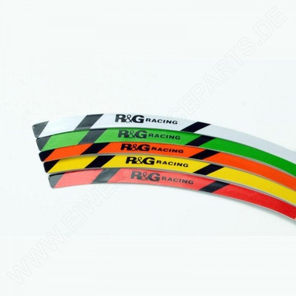 R&G Racing Premium Felgenrandaufkleber Set 16- teilig